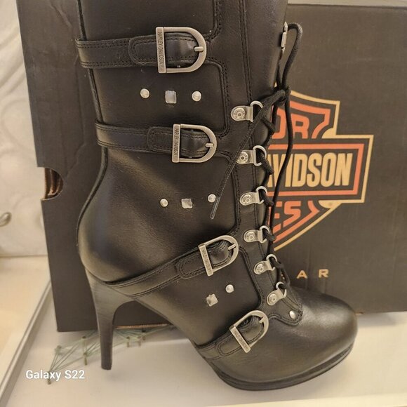 Harley-Davidson Shoes - Harley-Davidson Womens Chesterton Black Boots. NIB. Size 9.5